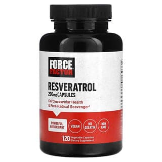 Force Factor Resveratrol 200 mg, 120 Vegetable Capsules