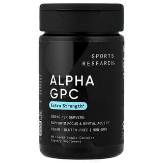 Sports Research, Alpha-GPC, 60 Liquid Veggie Capsules (315 mg per Capsule)