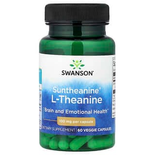 Swanson, Suntheanine® L-Theanine, 100 mg, 60 Veg Capsules