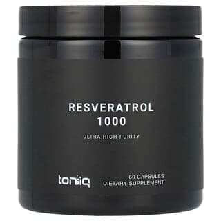 Toniiq, Resveratrol 1000, 60 Capsules (500 mg per Capsule)