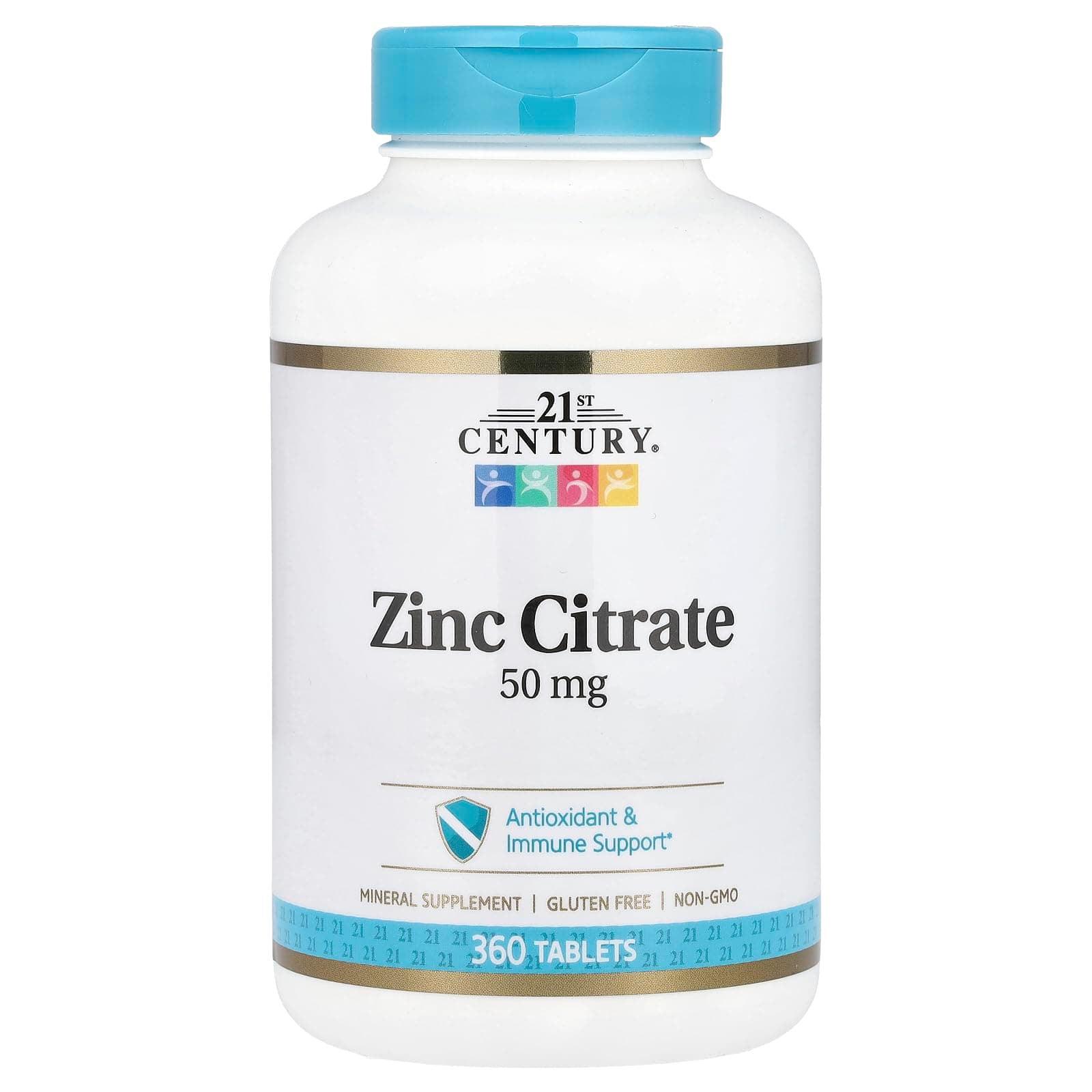 21st Century Healthcare Zinc Citrate Tablets 50mg, 360 Count