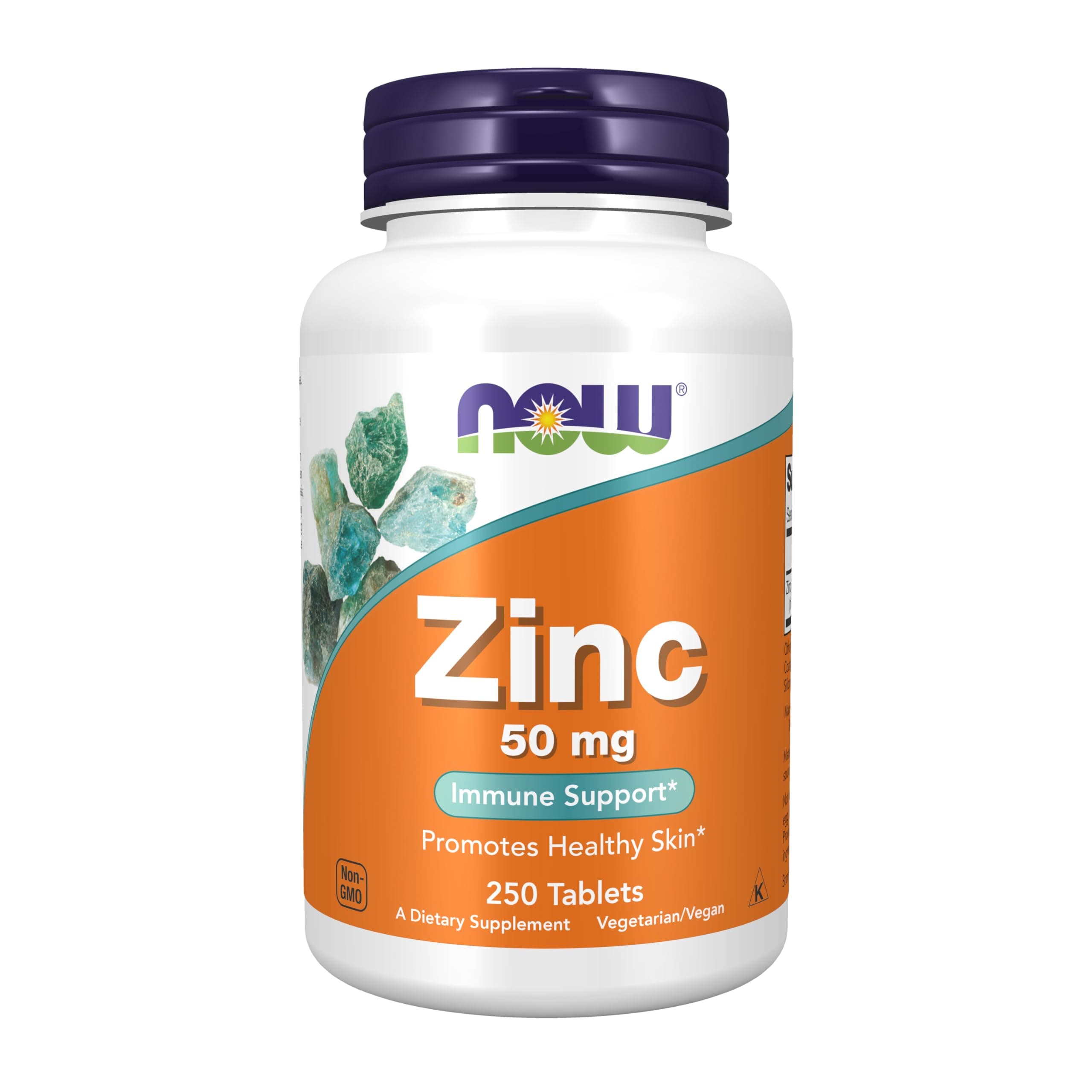 NOW Foods Zinc Gluconate 50 mg, 250 Tablets